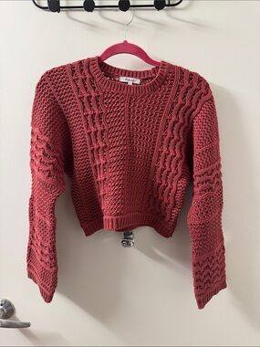 Madewell Women's Chunky Cable Knit Sweater - Dusty Rose